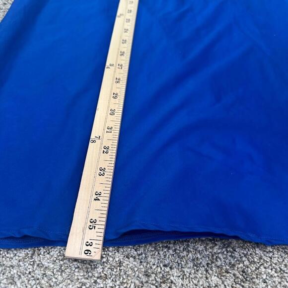 Suzi‎ Chin for maggy boutique Dress Womens 12 Royal Blue Cap Sleeves - Picture 8 of 9